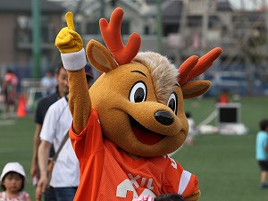 チームマスコットのDEERくん（GO！DEERS！）